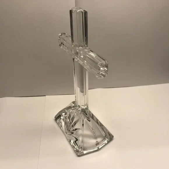 ✝️🎁Beautiful 7 Inch Marquis By Waterford Standing Cross Crystal Easter - Picture 12 of 12